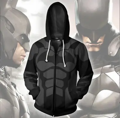 Buy Bruce Wayne 3D Print Zipper Hoodie Unisex Mens Jacket Coat The Dark Knight  • 30£