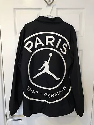 Buy Men's Nike Air Jordan X Paris Saint Germain (PSG) Coach Jacket RARE Size Small • 40£
