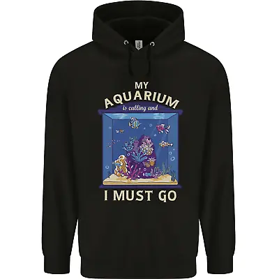 Buy My Aquarium Is Calling Tropical Fish Tank Mens 80% Cotton Hoodie • 19.99£