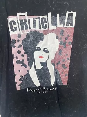 Buy Cruella T-shirt Disney George UK 10 • 10£