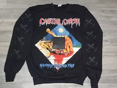 Buy Death Metal Sweatshirt Crew Neck Asphyx Nile Hate Broken Hope L • 43.34£