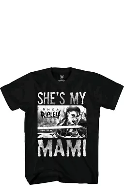 Buy Official WWE WrestleMania Rhea Ripley She's My Mami Black & White T-Shirt • 25£