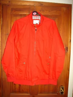 Buy Ben Sherman Jacket Casualor Golf Size Xxl In Red With Check Lining • 10.99£