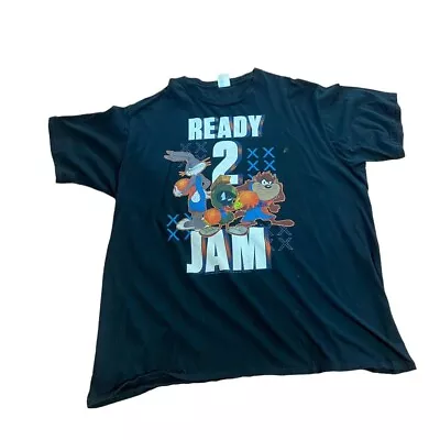 Buy Vintage Space Jam Squad T Shirt Mens Black Extra Large XL Cartoon Graphic 142 • 14.99£