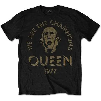 Buy Official Licensed - Queen  - We Are The Champions T Shirt Freddie Mercury Rock • 18.99£