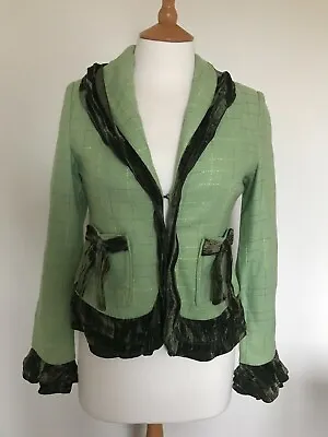 Buy New Artisan Coronets & Queens Tweed Style Jacket Small 32  Bust Green • 12.99£