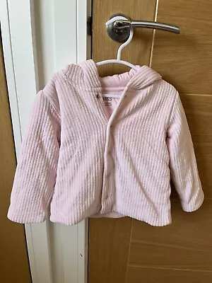 Buy Baby Girl Pink Hooded Jacket 12-18 Months  • 5£