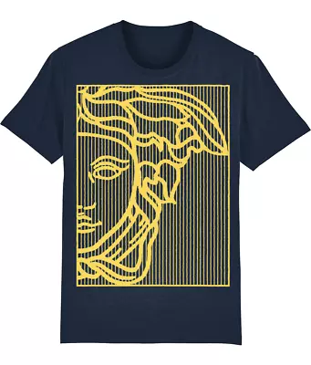 Buy Medusa Head Geometric Chic Couture T Shirt Design Versac♫ Retro Fashion Classics • 21.75£