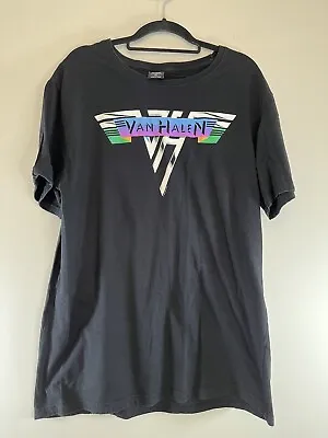 Buy Van Halen Shirt Mens X Large Rock Logo Graphic Black Short Sleeve 2018 • 9.74£