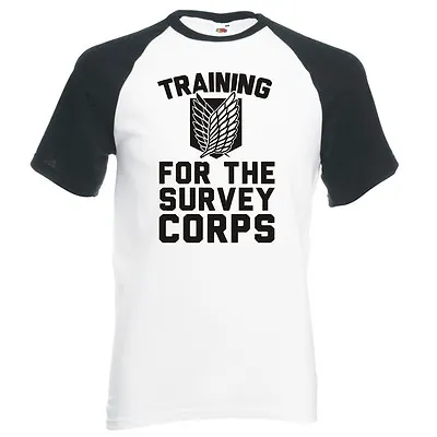 Buy Attack On Titan  Training For The Survey Corps  Unisex, Raglan Baseball T-shirt • 14.99£