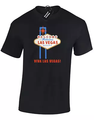 Buy Viva Las Vegas Mens T Shirt Cool Classic Retro Cult Casino Usa  • 7.99£