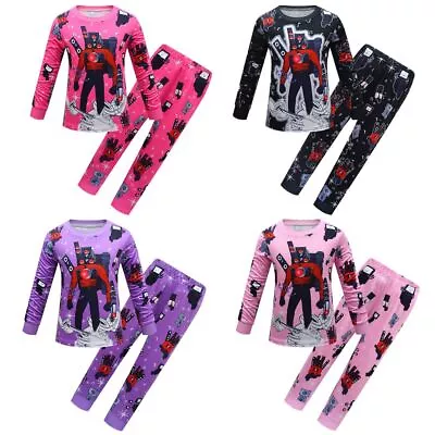 Buy Kids Horror Game Skibidi Toilet Pyjamas Set T-shirts Pants Nightwear Gifts Xmas • 19.99£