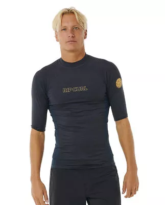 Buy Rip Curl Mens Dawn Patrol Rash Vest.new Short Sleeved Uv Sun Protection Top S24 • 29.99£