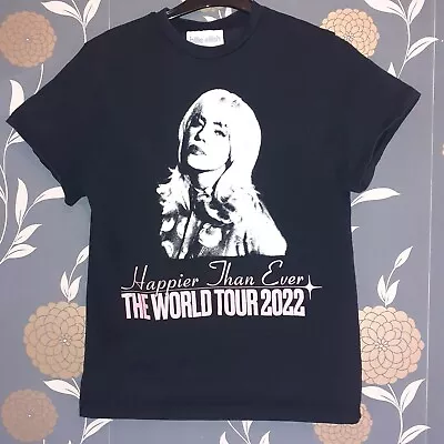 Buy Official Billie Eilish Small T-Shirt Happier Than Ever Tour 2022 38inch Chest  • 17.99£