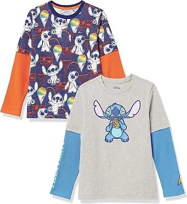 Buy Disney, Marvel, Star Wars Boys' Long-Sleeve 2-in-1 T-Shirts  Pack Of 2, Age 3 • 12.99£