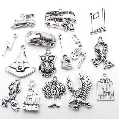 Buy 15 Harry Potter Tibetan Silver Charms Jewellery Making Mixed Wizard Charm • 4.50£