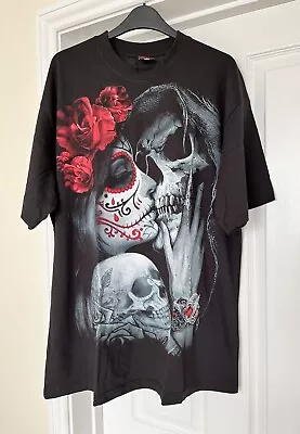 Buy DEAD KISS T-SHIRT BY SPIRAL DIRECT  Size XXL • 15£