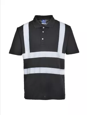 Buy Portwest Hi Vis Short Sleeve Reflective Plain T-Shirt Security Polo Work Top 6xl • 11.99£