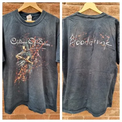 Buy Children Of Bodom Blooddrunk T Shirt Official Backprint Black Unisex XL • 19.99£