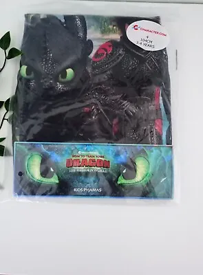 Buy How To Train Your Dragon DreamWorks Pyjama Set Age 3 To 4 Years Old - New • 5.99£
