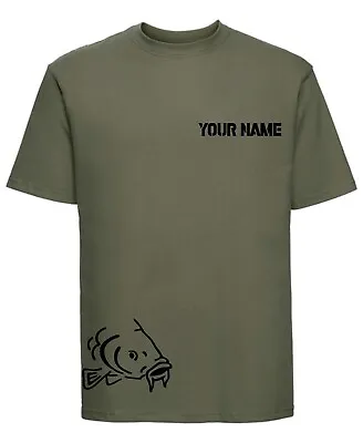 Buy Personalised Carp Hunter Mens T-shirt Funny Fishing Gift Dad Fathers Day Tee Top • 11.99£