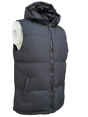 Buy Men's Gilet Hooded Quilted Puffer Body Warmer Padded Winter Warm New • 18.99£
