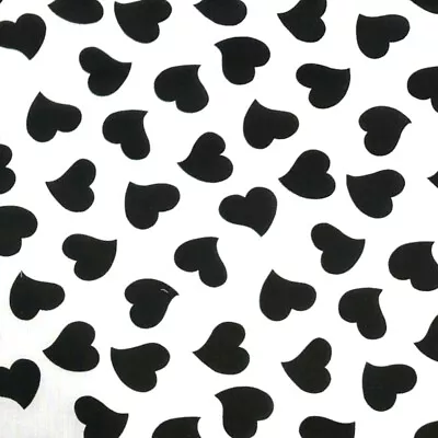 Buy Polycotton Fabric Tossed Love Hearts Valentines Heart Romance • 1.50£