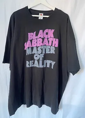Buy Black Sabbath Master Of Reality Amplified  Vintage Charcoal T Shirt 4XL • 23.99£