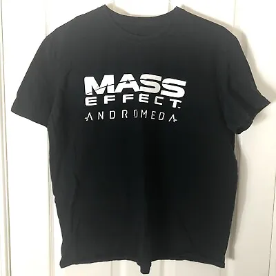 Buy Vintage MASS EFFECT ANDROMEDA Large Graphic Spell Out T-Shirt • 5.78£