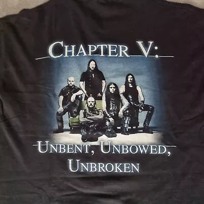 Buy HammerFall Chapter V Unbent Unbowed Unbroken T Shirt Size XL Power Metal Band • 19.99£