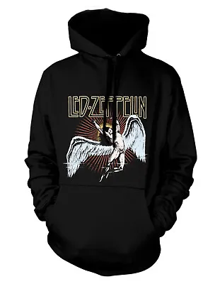 Buy Led Zeppelin Icarus Burst Black Pull Over Hoodie - OFFICIAL • 44.49£