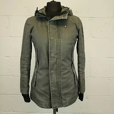 Buy G-Star Women Denim Jacket Medium Army Military Style Heavyweight Padded Slim Fit • 35£