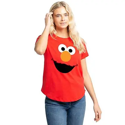 Buy Sesame Street Womens T-shirt Elmo Face Top Tee S-2XL Official • 13.99£