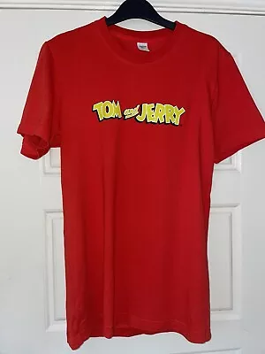 Buy Mens Reebok Tom & Jerry Short Sleeve Tee Red Size Small Exc Cond • 12.99£