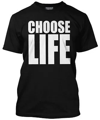 Buy NEW Choose Life George Michael Wham 80s Fancy Dress Party Costume Black T-Shirt • 13.99£