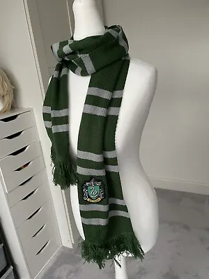 Buy Harry Potter Green Silver Slytherin Scarf Cosplay Costume • 13£