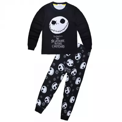 Buy Kids Girls Boys Nightmare Before Christmas Pyjamas Nightwear Tops Pants PJs Set- • 10.49£