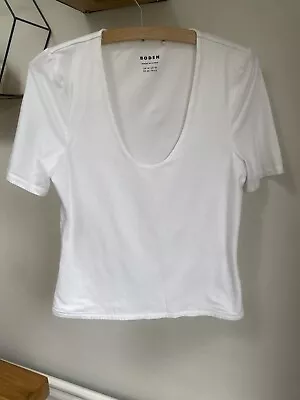 Buy BODEN Double Layer White Round Neck Short Sleeve T Shirt Size 14 • 15£