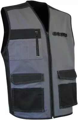 Buy LMA Etain 503500 Work Gilet Vest Sleeveless Jacket Grey/Black XXL • 24.99£