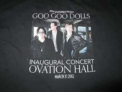 Buy GOO GOO DOLLS  REVEL INAUGURAL March 31, 2012 OVATION HALL  (LG) T-Shirt  • 28.44£