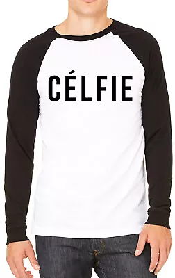 Buy Celfie Selfie Funny Mens T-shirt Baseball Tee • 13.99£