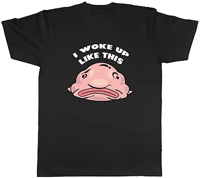 Buy Funny Blobfish Mens T-Shirt I Woke Up Like This Unisex Tee Gift • 8.99£