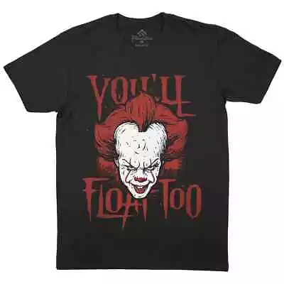 Buy Scary Clown Mens T-Shirt Horror Pennywise It We All Float Down Here E121 • 11.99£