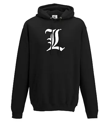 Buy Anime Death Note L Letter Symbol Kira Light Yagami Hoodie All Sizes Adult & Kids • 18.99£