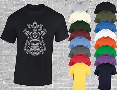 Buy The Eye Of Odin Mens T Shirt Viking Vegvisir Celtic Norse God Thor Loki Cool Top • 8.99£