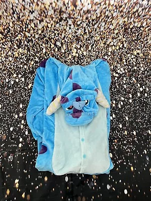 Buy Cookie Monster Sully Onesiee Costume Hoodies Pyjama Bodysuit • 14.50£