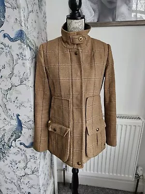 Buy Joules Tweed  Fieldcoat  Check Jacket Coat Check Size 12 Spring 💐 • 42.95£