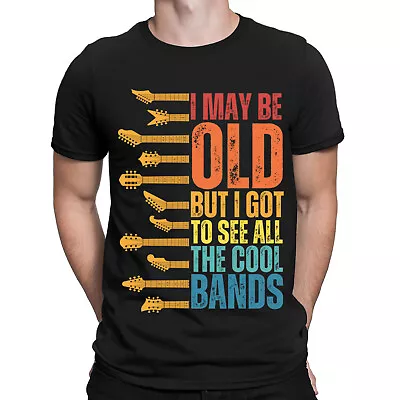 Buy Rock Music Band Guitar Player Gig Concert Festival Lovers Mens T-Shirts Top #DJV • 5.99£