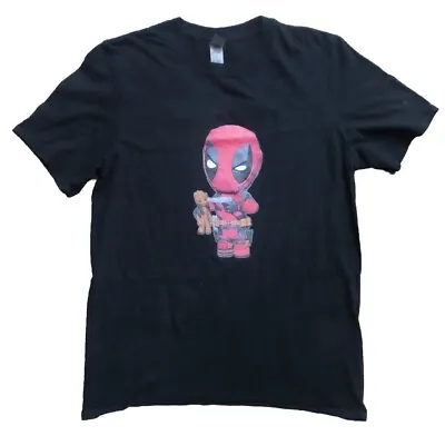 Buy GILDAN Baby Deadpool & Groot T-shirt (size S) - Black - BNWOT • 5£