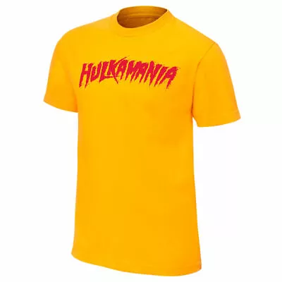 Buy Wwe Hulk Hogan “hulkamania” Yellow Official T-shirt All Sizes New  • 24.99£
